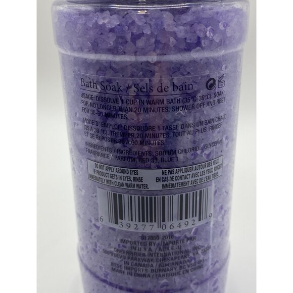 Aromatherapy April Lavender & Chamomile Bath Soak 17.6 Oz Relaxing Purple Bath S - Picture 5 of 7